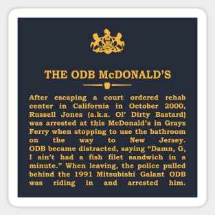 Real Historical Philadelphia - The ODB McDonald's Sticker